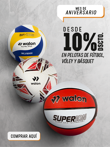 Pelotas deportivas Walon de fútbol, vóley y básquet con descuento por aniversario