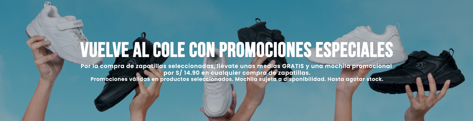 Promoción: Zapatillas seleccionadas + Medias gratis